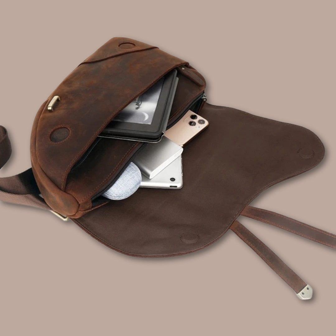 Sacoche Cuir Crazy Horse Original Marron