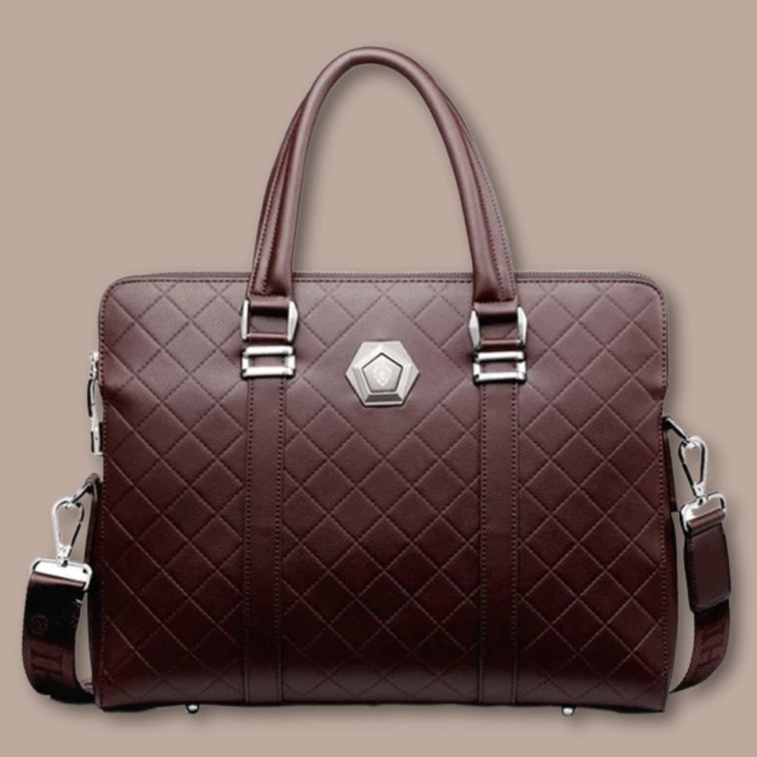 sacoche cuir homme Marron / 38cm x 28cm x 6cm
