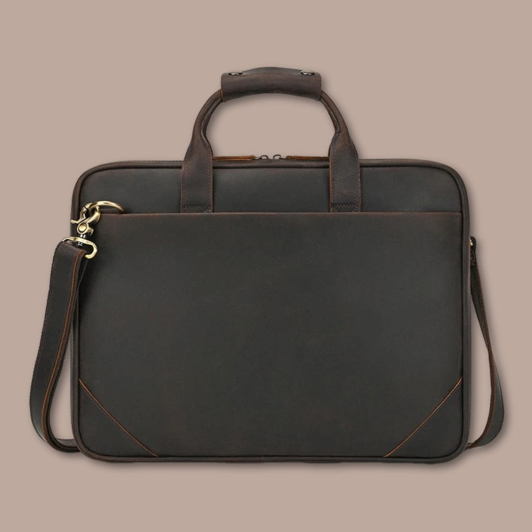 sacoche document homme Marron Foncé / 42cm x 32cm x 6cm