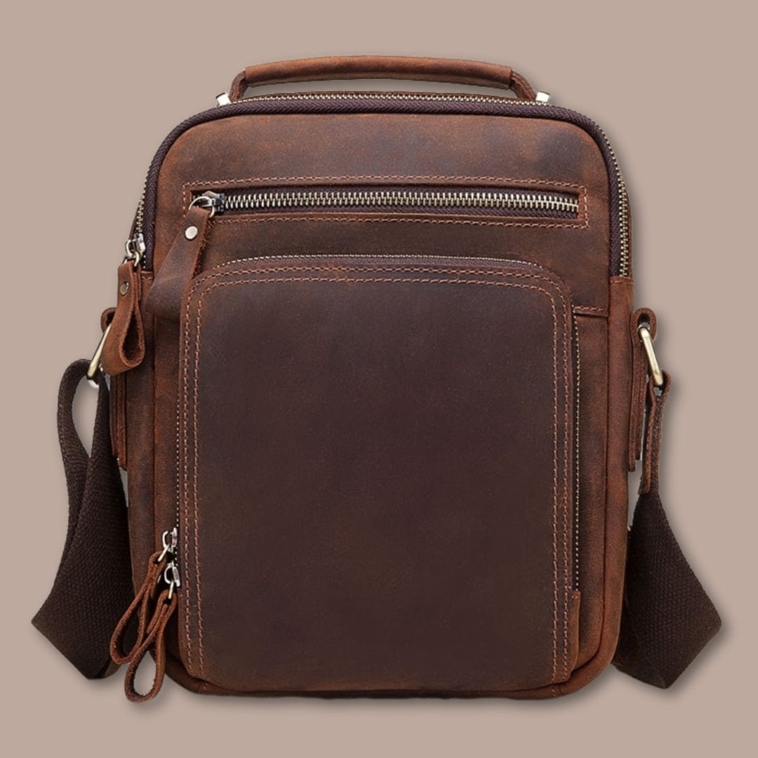 sacoche homme avec poignée bandouliere 21cm x 25cm x 9.5cm