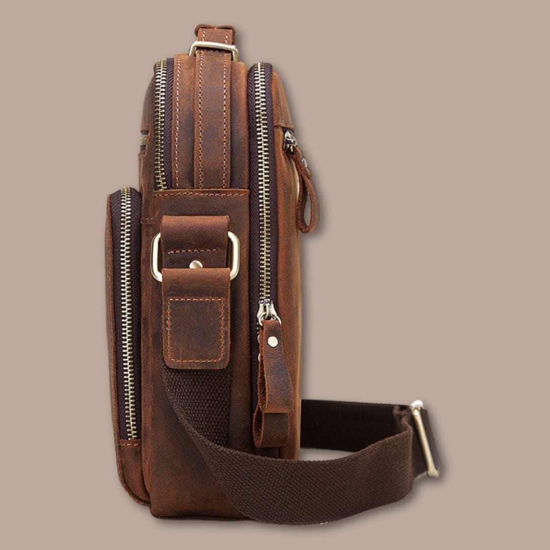 sacoche homme avec poignée bandouliere 21cm x 25cm x 9.5cm