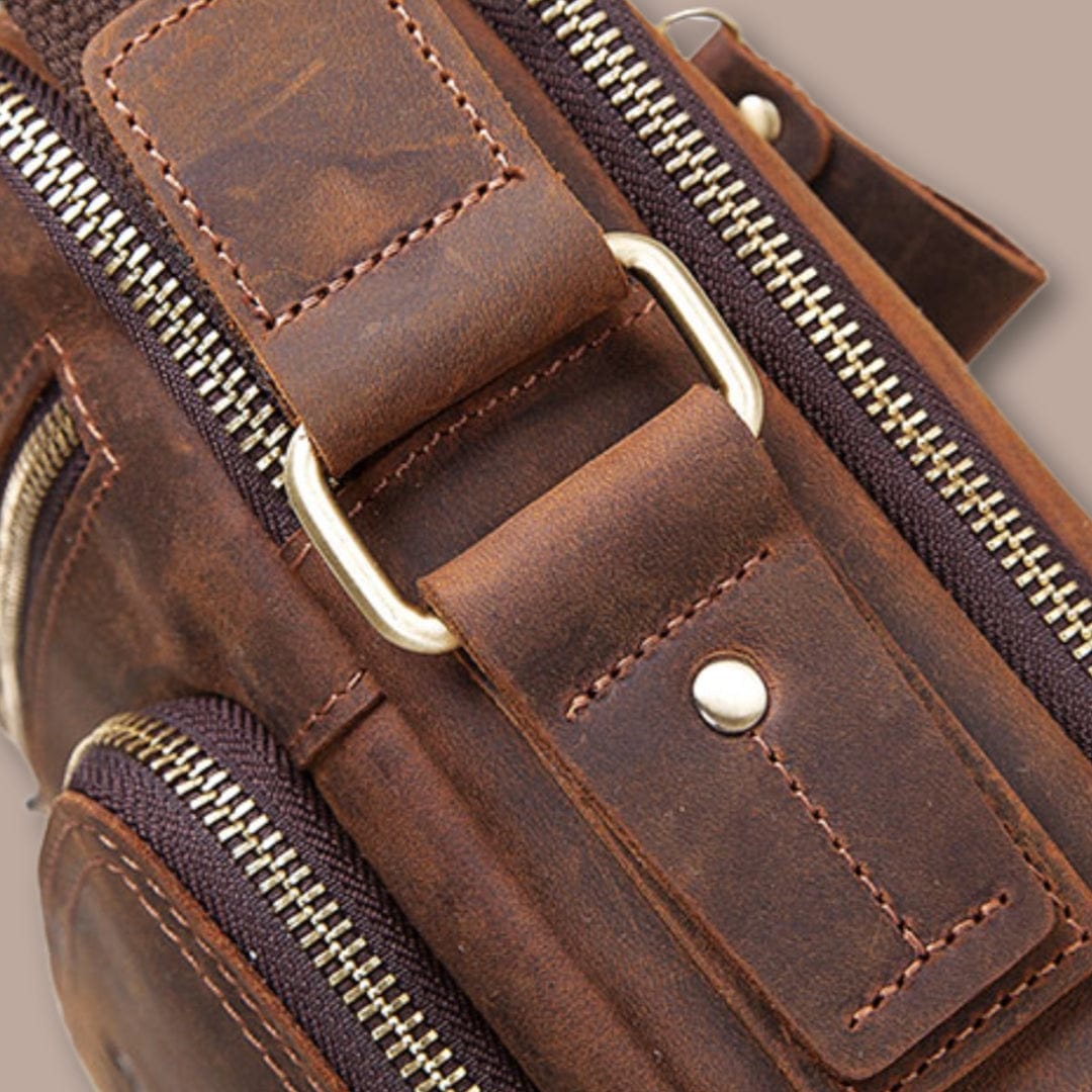 sacoche homme avec poignée bandouliere 21cm x 25cm x 9.5cm