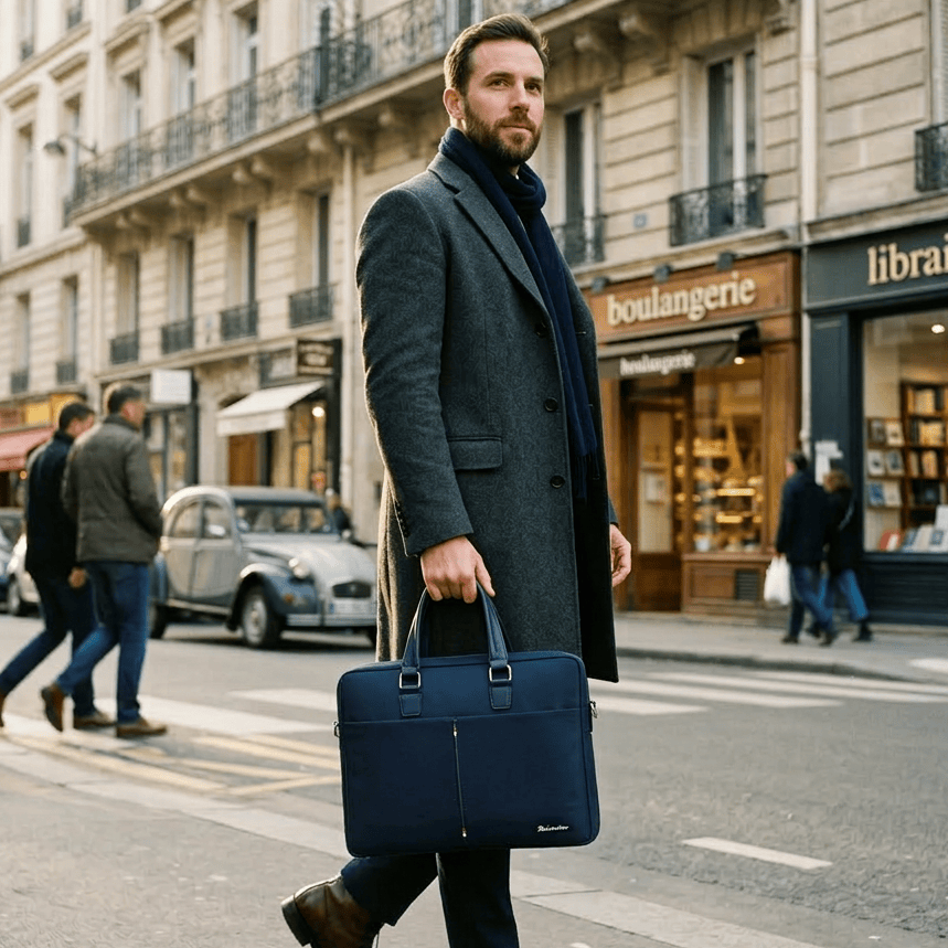 sacoche homme bleu