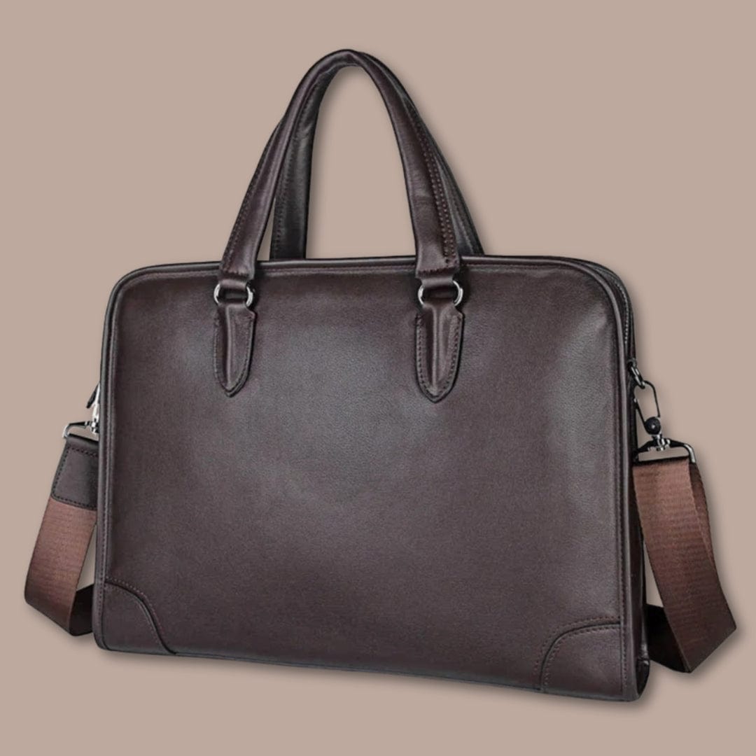 sacoche homme classe Marron / 38cm x 28cm x 8.5cm