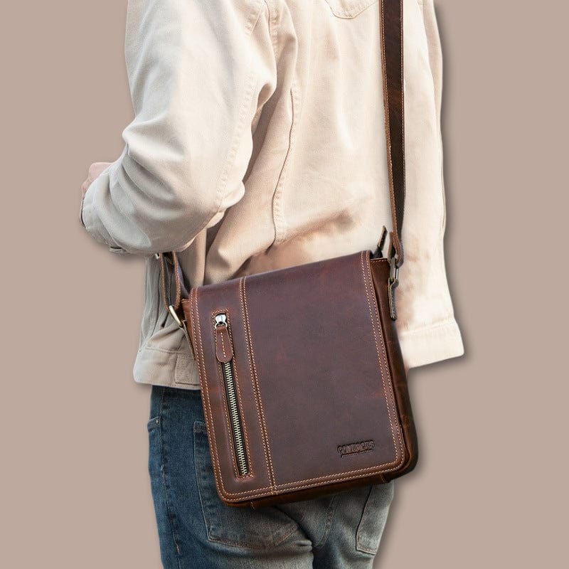 sacoche homme cuir marron