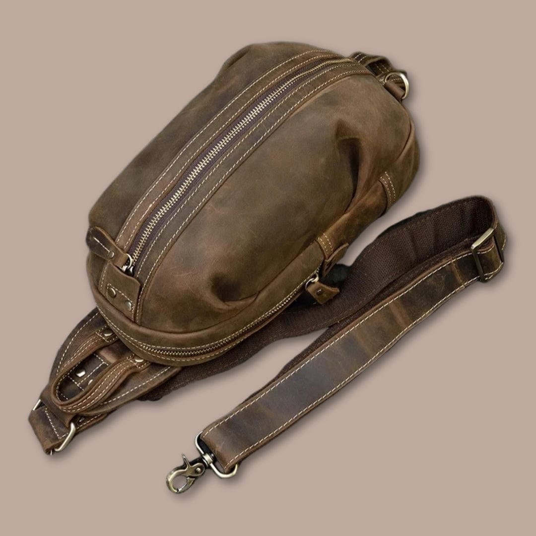 Sacoche Homme Cuir Vachette 17cm x 32cm x 10cm