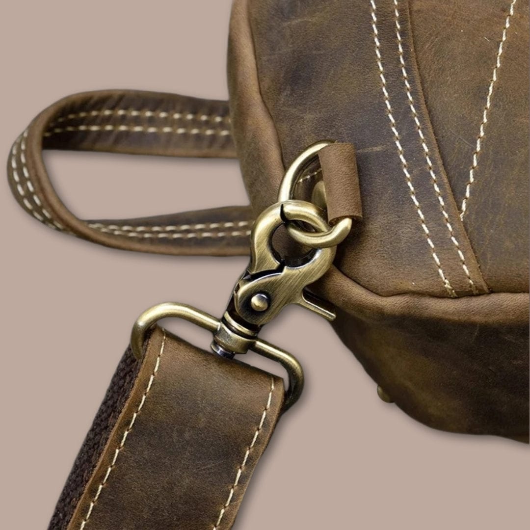 Sacoche Homme Cuir Vachette 17cm x 32cm x 10cm