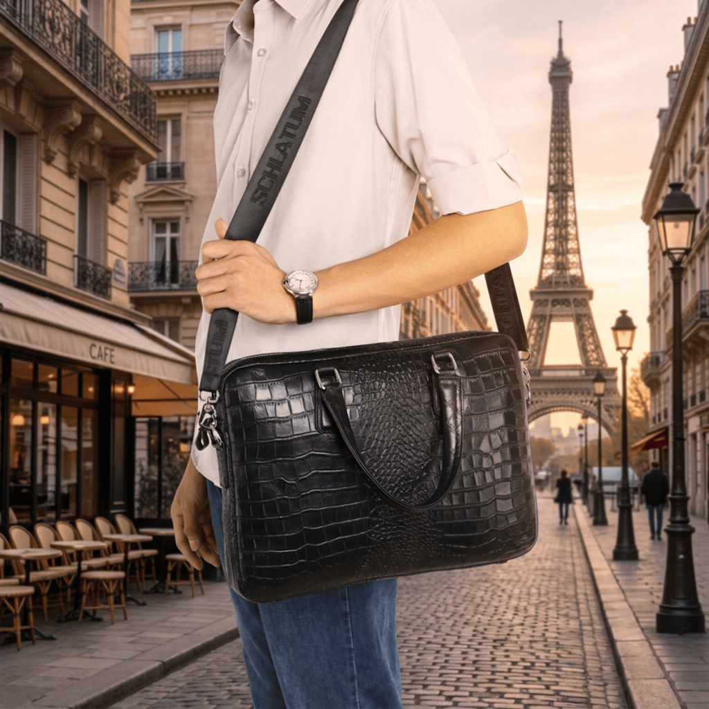 sacoche homme luxe solde 39cm x 28cm x 5cm