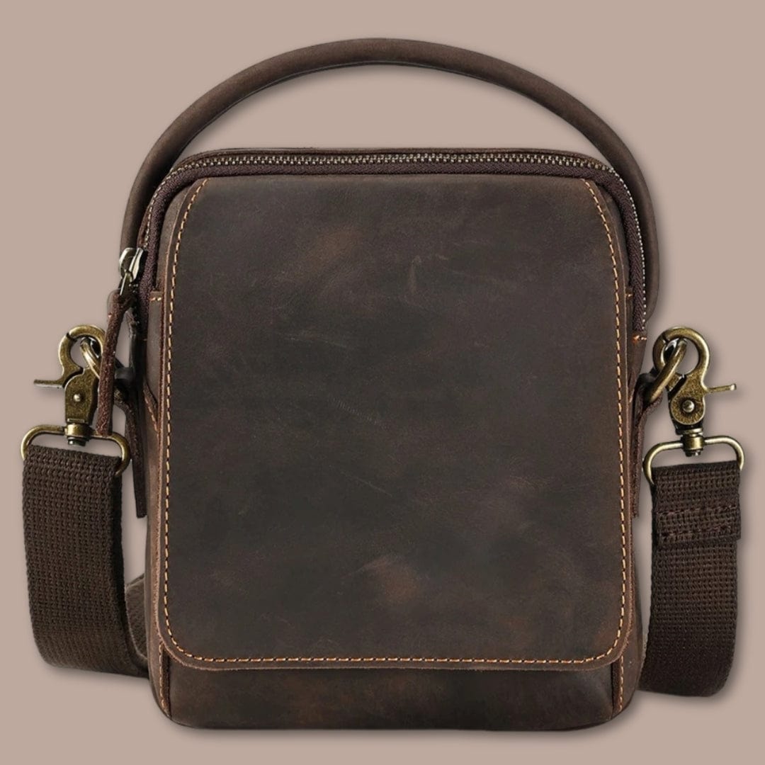 Sacoche Homme Marron