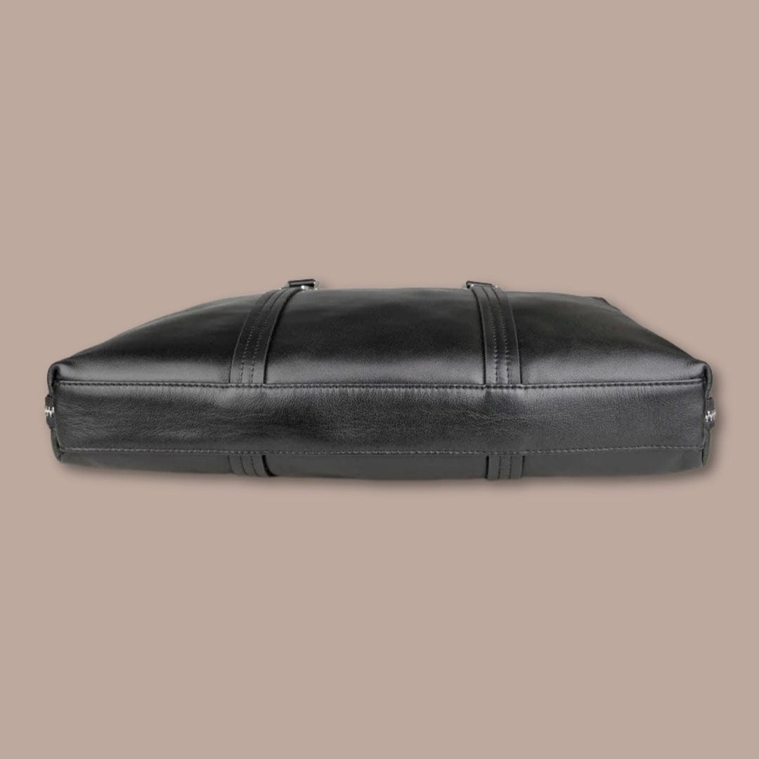 sacoche homme noir 38cm x 30cm x 6cm