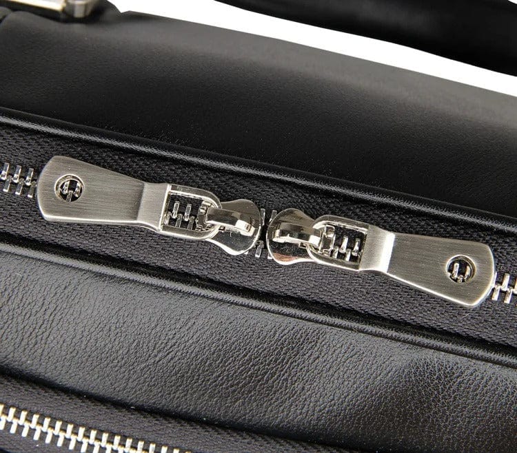 sacoche homme noir 38cm x 30cm x 6cm