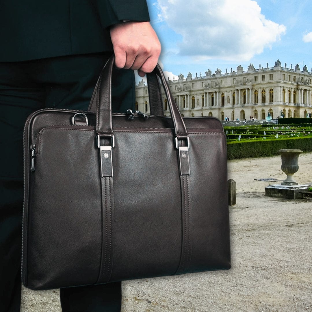 sacoche homme noir 38cm x 30cm x 6cm