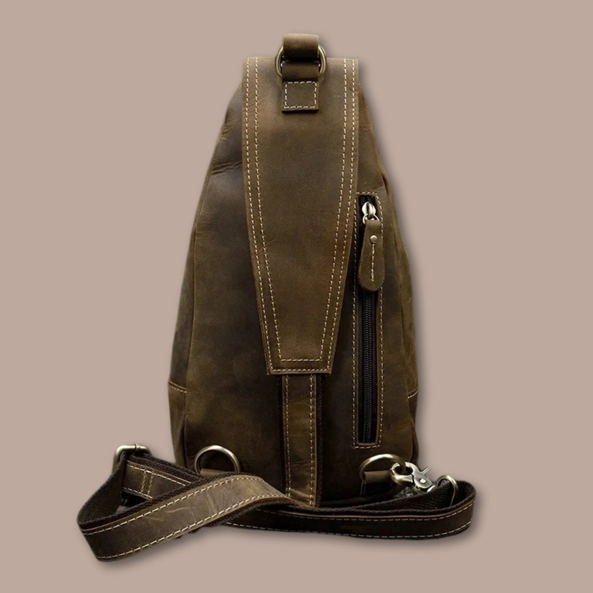 sacoche homme retro 17.5cm x 32cm x 6.5cm