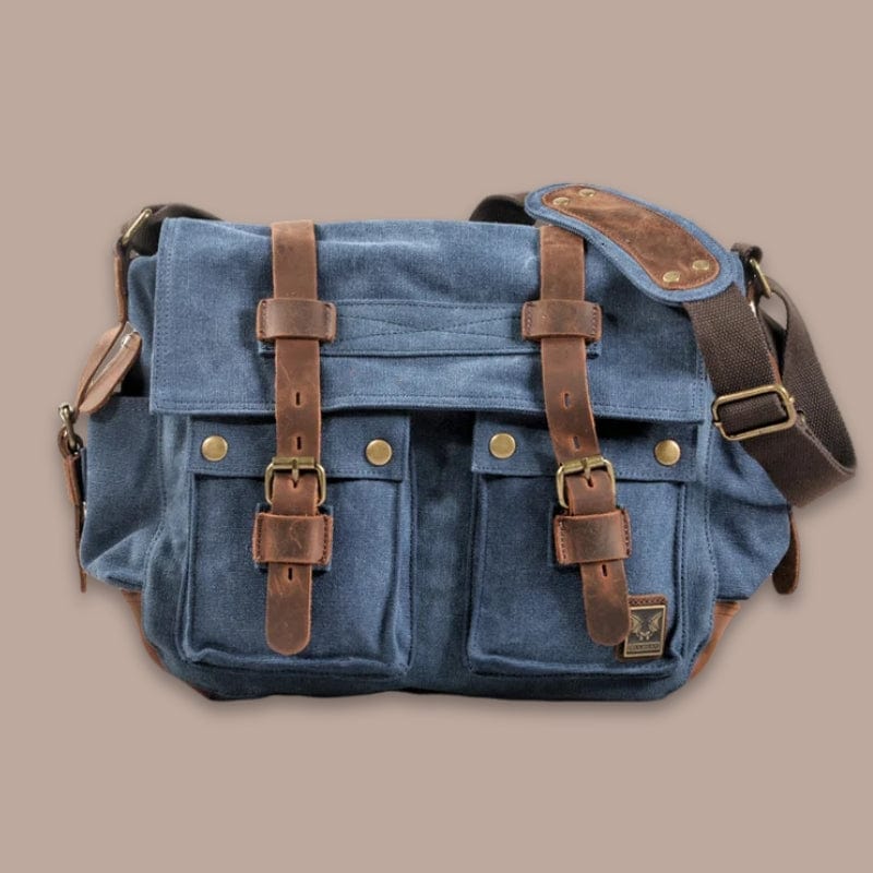 sacoche nylon homme Bleu / 38cm x 28cm x 12cm