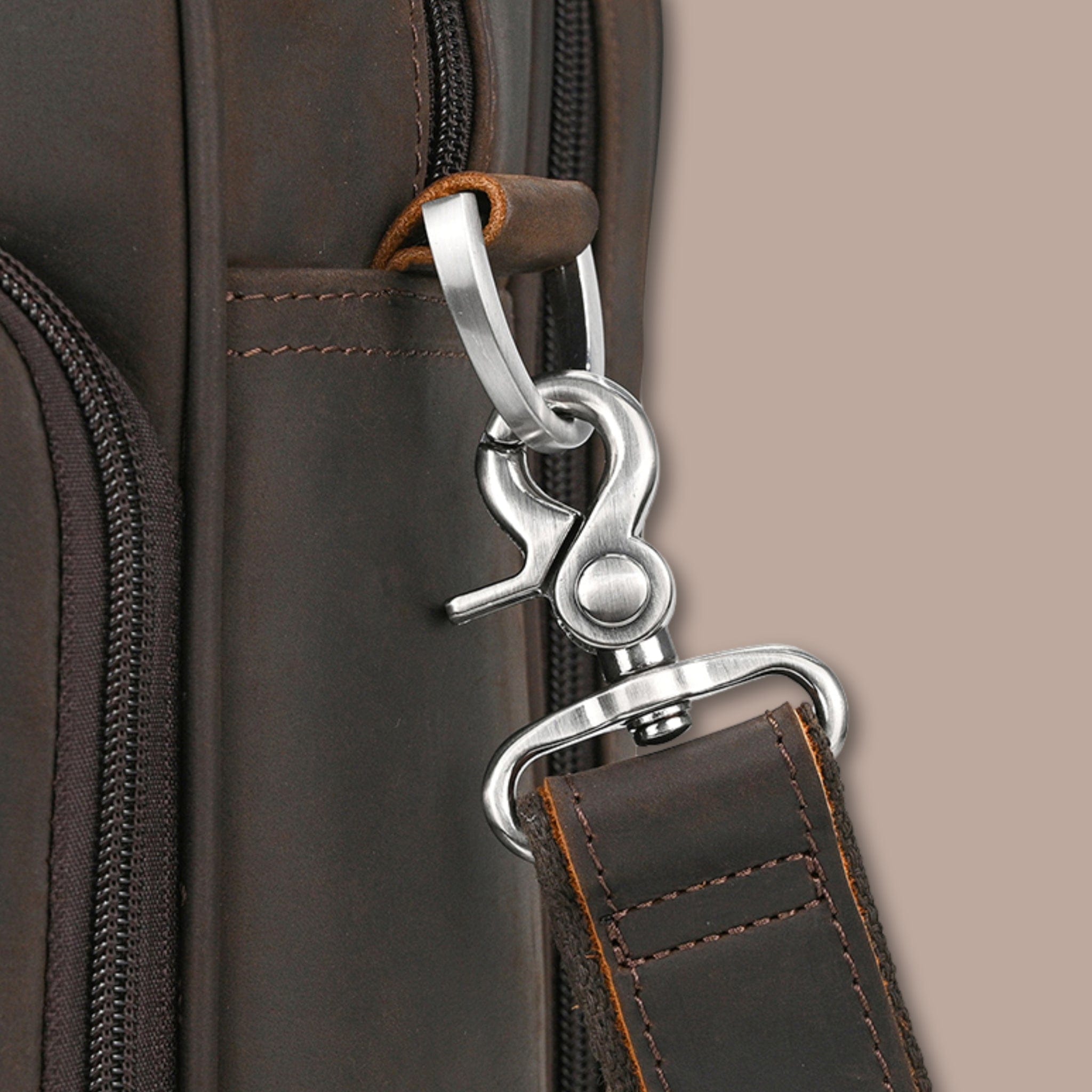 Sacoche Ordinateur Homme Grande Capacité | Cuir Crazy Horse 45cm x 32cm x 13cm