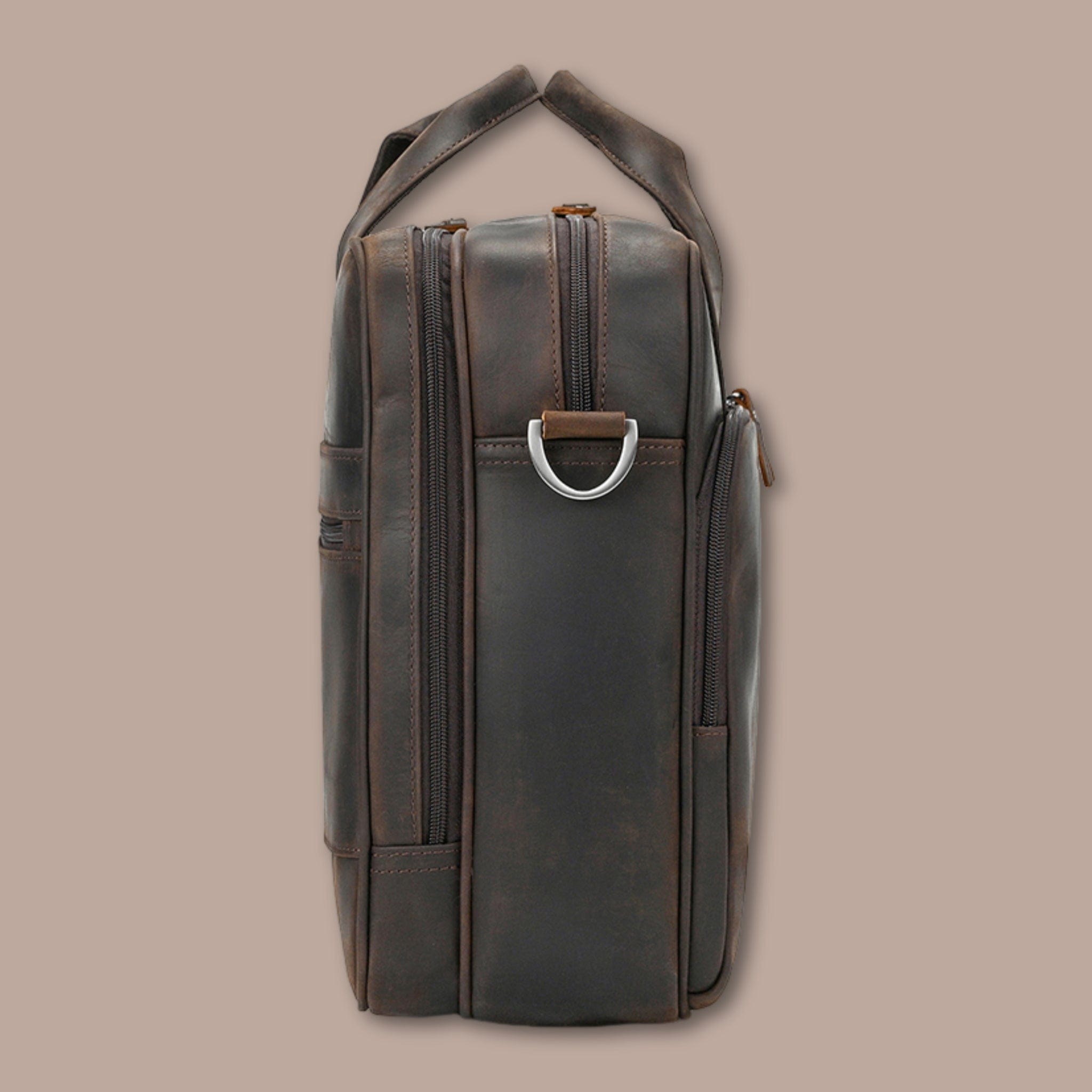 Sacoche Ordinateur Homme Grande Capacité | Cuir Crazy Horse 45cm x 32cm x 13cm