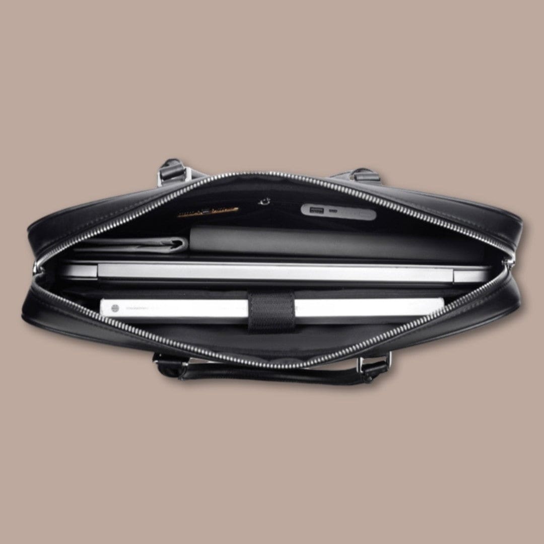 sacoche ordinateur homme luxe 38.5cm x 29cm x 5.5cm