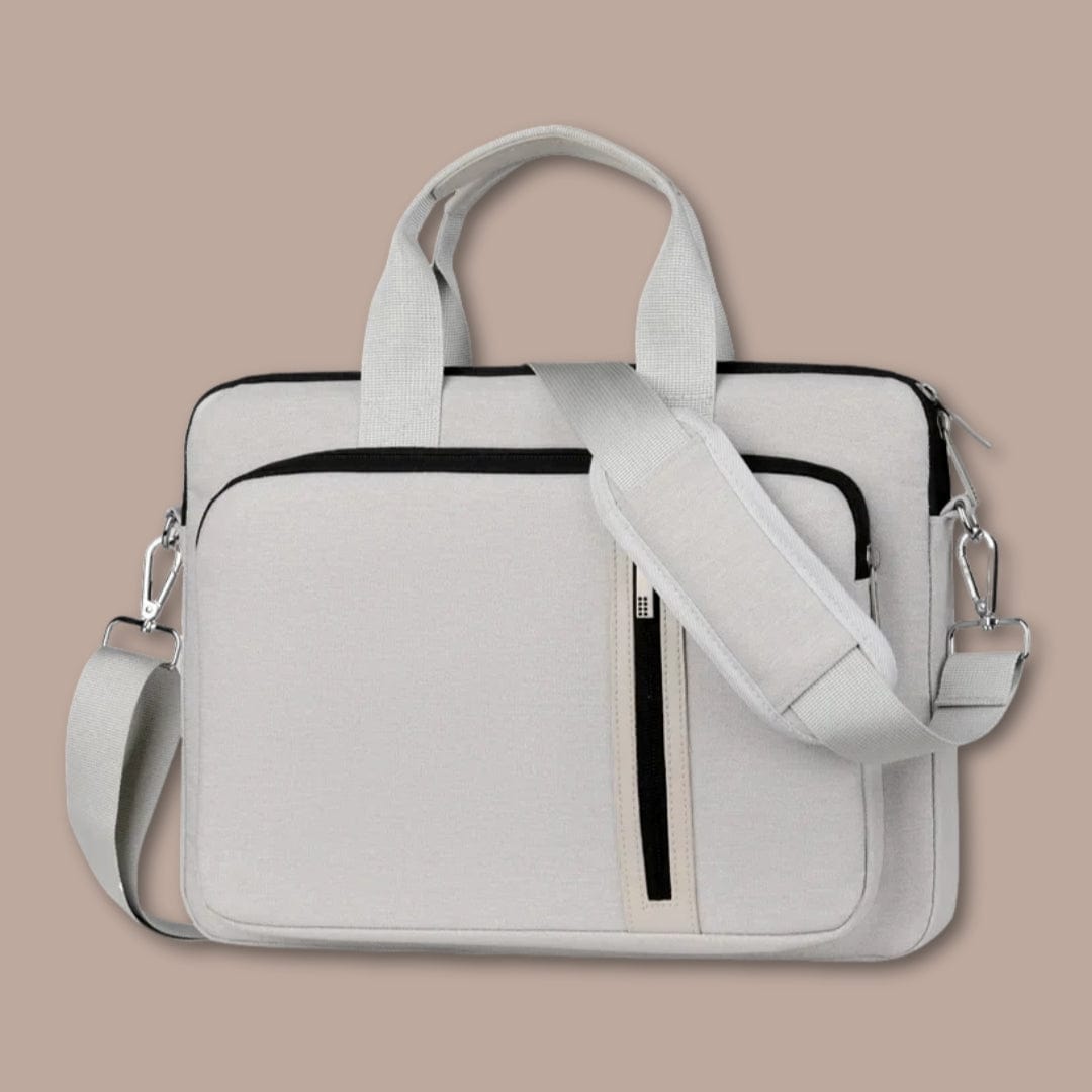 sacoche ordinateur homme pas cher Tissu Blanc / 37cm x 27cm x 3.5cm (14")
