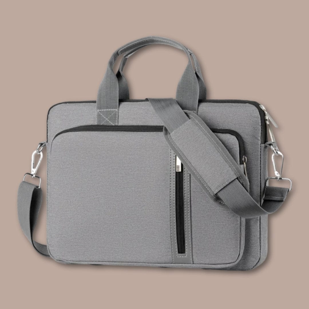 sacoche ordinateur homme pas cher Tissu Gris / 37cm x 27cm x 3.5cm (14")