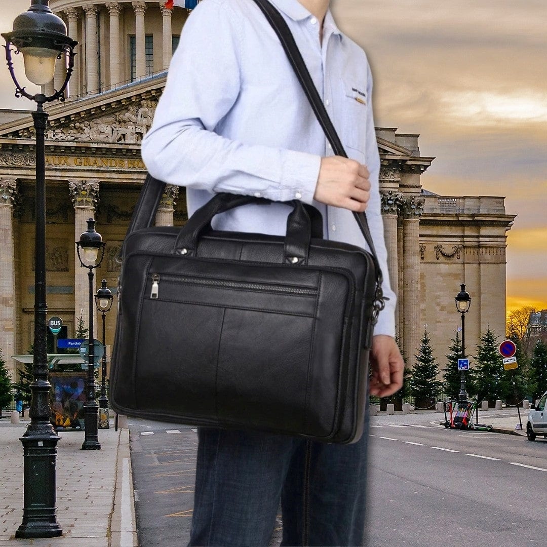 sacoche pc homme 43cm x 32cm x 12cm