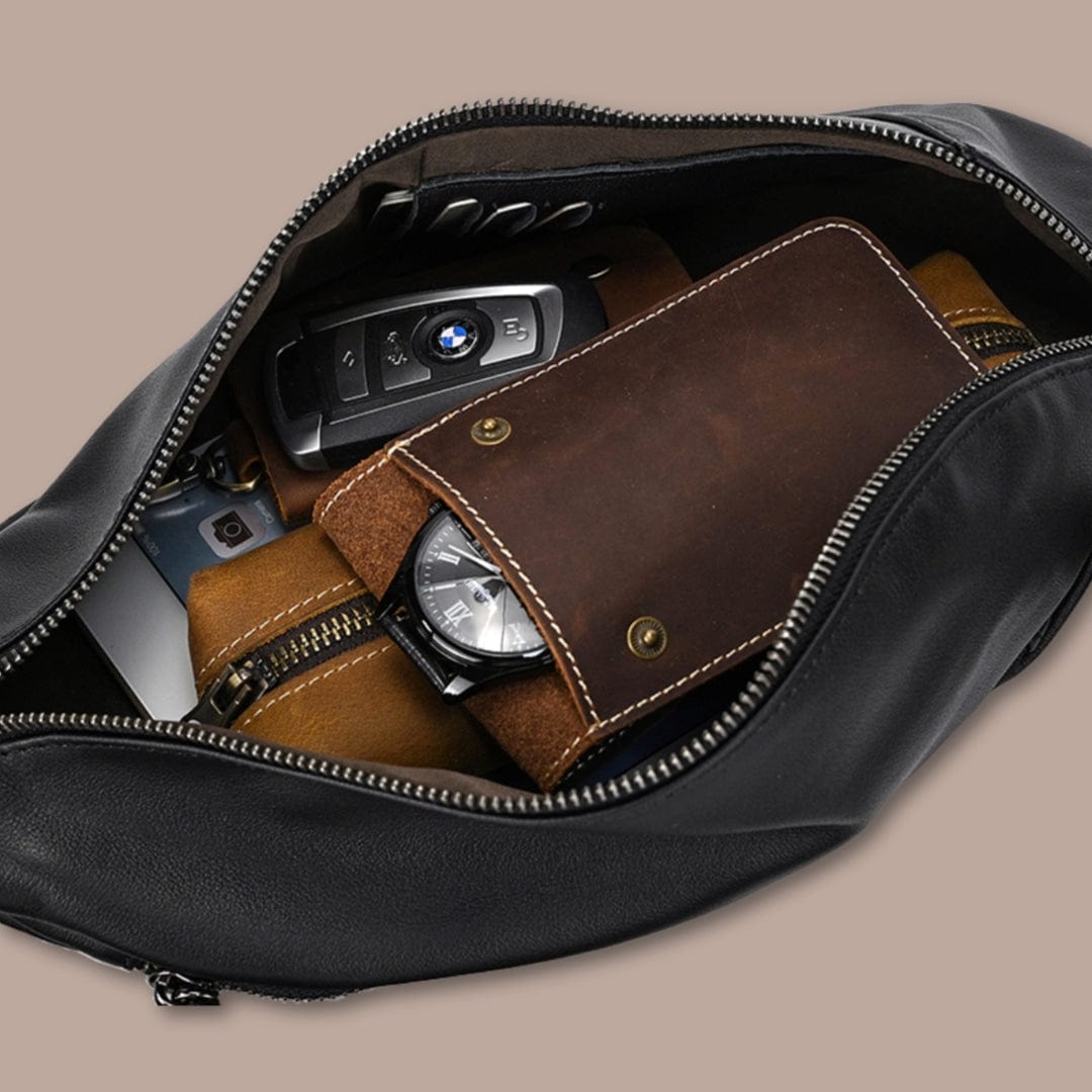 sacoche poitrine homme 33cm x 16cm x 5cm