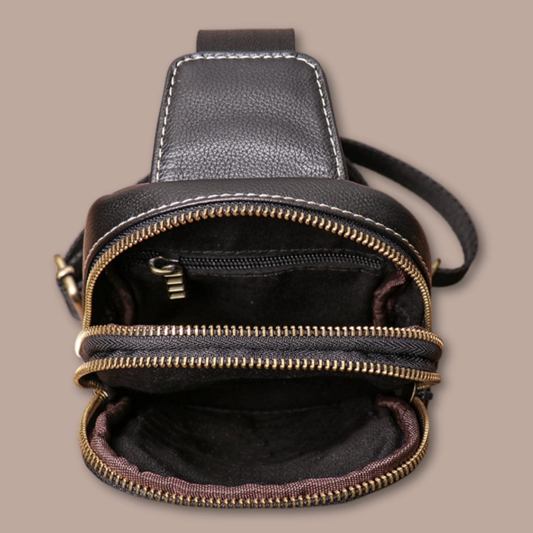 sacoche poitrine homme luxe 13cm x 21cm x 5cm