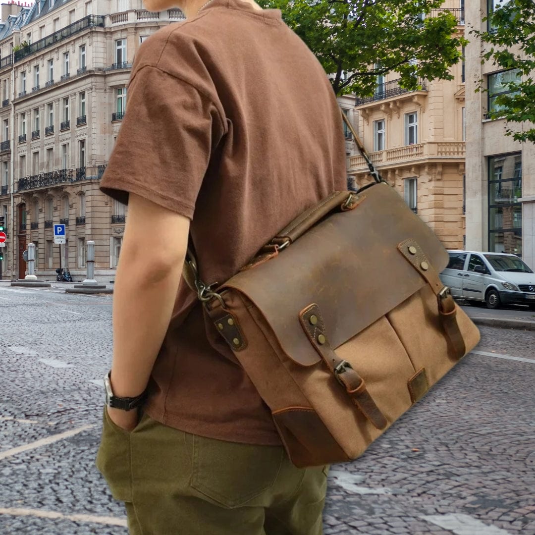 sacoche-pour-homme Tissu Anthracite / 37cm x 28cm x 10cm