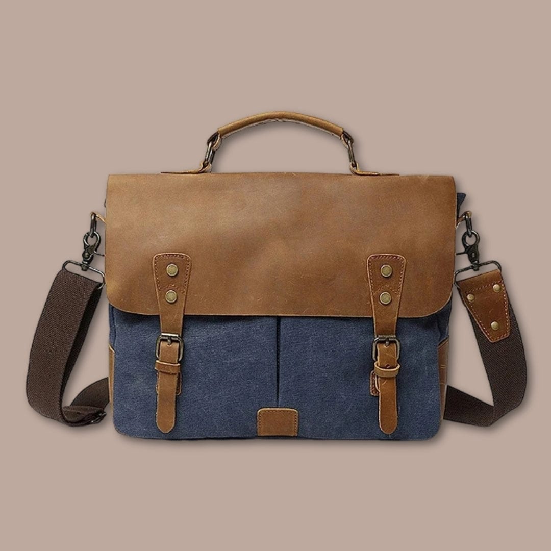 sacoche-pour-homme Tissu Bleu / 37cm x 28cm x 10cm