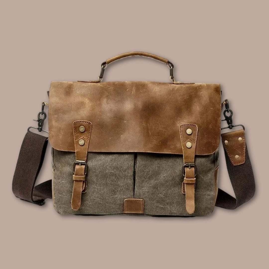 sacoche-pour-homme Tissu Gris / 37cm x 28cm x 10cm