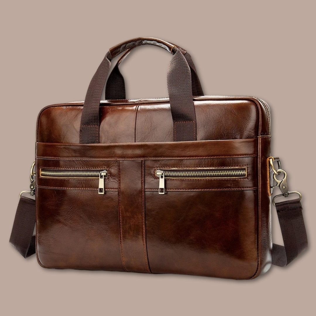 sacoche professionnelle homme Marron / 39.5cm x 28.5cm x 6.7cm