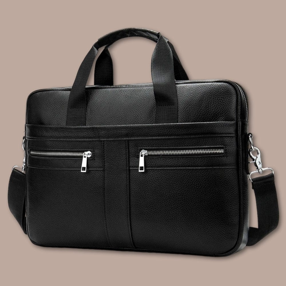 sacoche professionnelle homme Noir / 39.5cm x 28.5cm x 6.7cm