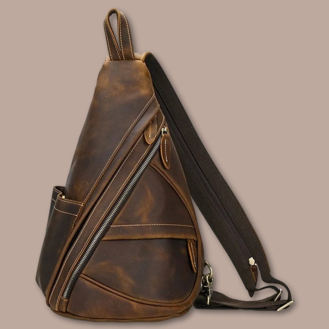 Sacoche Sac à Dos Marron / 40cm x 25cm x 17cm