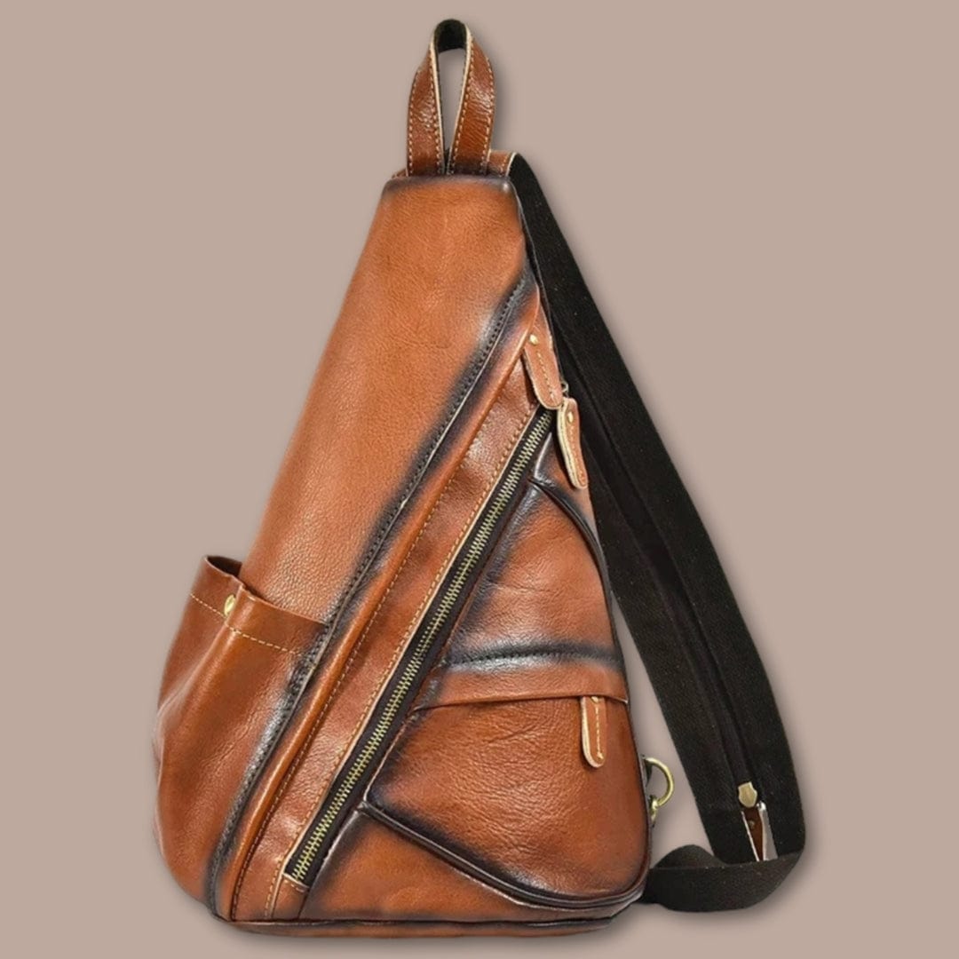 Sacoche Sac à Dos Marron Clair / 40cm x 25cm x 17cm