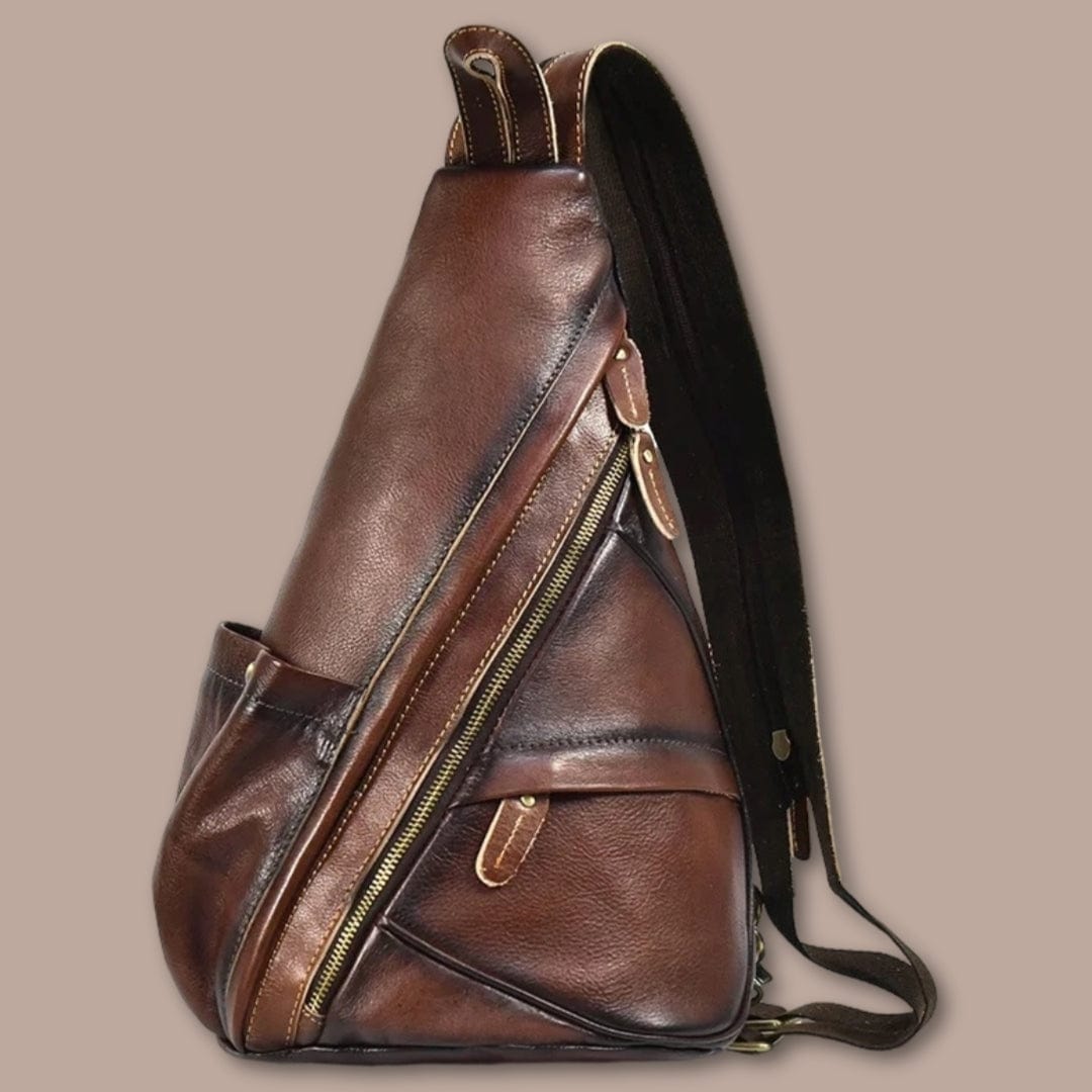 Sacoche Sac à Dos Marron Foncé / 40cm x 25cm x 17cm