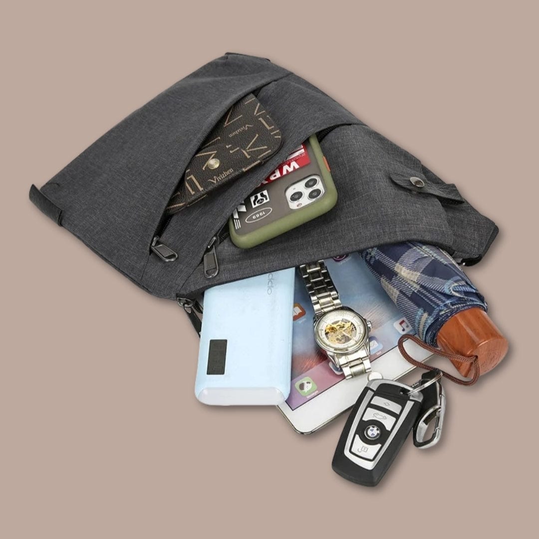 sacoche tissu bandouliere homme