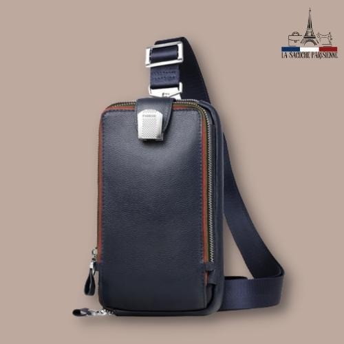 sacoche bandouliere homme bleu
