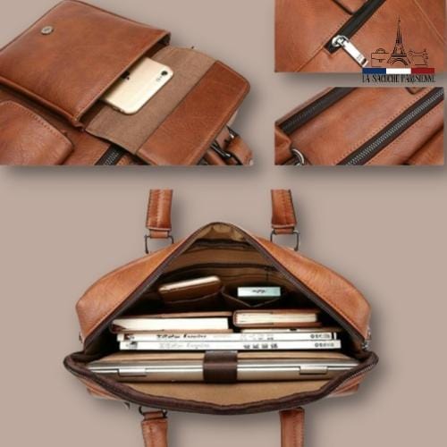 sacoche homme cuir vintage